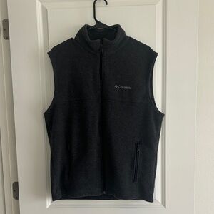 Columbia Charcoal Sleeveless Fleece Jacket